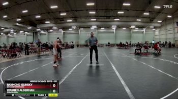 95 lbs Round 4 - Warren Alderman, StrayDawgs vs Raymond Glinsky, Quaker Wrestling