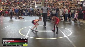 56 lbs Quarterfinal - Dierre Powers, Grove City vs Luke Linz, St Gertrude