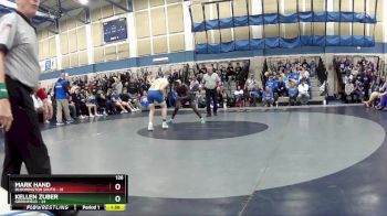 126 lbs Champ Round 1 (16 Team) - Kellen Zuber, Greenfield vs Mark Hand, Bloomington South