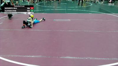 44 lbs Round 3 (4 Team) - Nazareth Vela, Top Rank vs Clayson Uthe, Panhandle Pitbulls