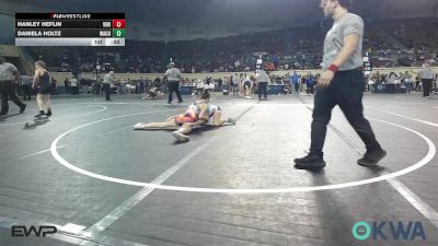 102 lbs Consi Of 8 #1 - Hanley Heflin, Vinita Kids Wrestling vs Daniela Holtz, Wagoner Takedown Club