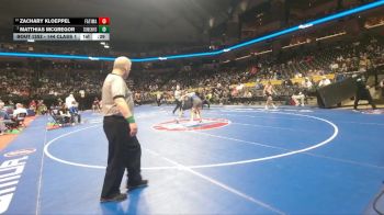 144 Class 1 lbs Cons. Round 2 - Zachary Kloeppel, Fatima vs Matthias Mcgregor, Summit Christian Academy