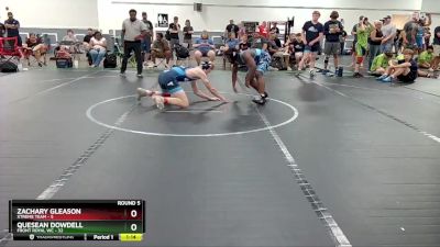 144 lbs Round 5 (8 Team) - Quesean Dowdell, Front Royal WC vs Zachary Gleason, Xtreme Team