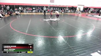 120 lbs Cons. Round 2 - Isaac Mayora, Lombard (MONTINI) vs Cavieon Boose, FREEPORT (HS)