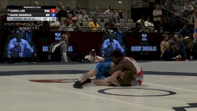 57 kg Champ. Rd Of 64 - Cadell Lee, West Point Wrestling Club vs Gavin Jendreas, Indiana RTC