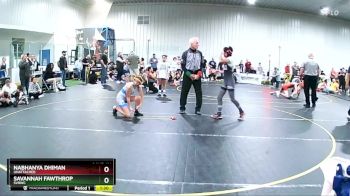 100 lbs Round 1 - Savannah Fawthrop, SVRWC vs Nabhanya Dhiman, Unattached