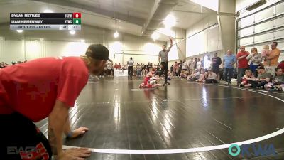 60 lbs Consi Of 8 #2 - Dylan Nettles, Fort Gibson Youth Wrestling vs Liam Hemenway, Hilldale Youth Wrestling Club