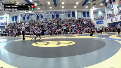 113 lbs Cons. Round 1 - Collinn Ollom, Fremont Ross vs Logan Carrier, Yale