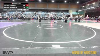 55 lbs 5th Place - Cooper Corbett, Roundtree Wrestling Academy vs Kayden Thompson, Tri State Hammers