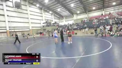 180 lbs Champ. Round 1 - Catherine Asami, Hawaii vs Tierney Prather, Idaho