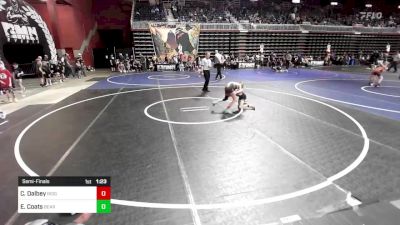 70 lbs Semifinal - Cam Dalbey, Ridge WC vs Easton Coats, Bear Cave