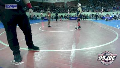 Semifinal - Hunter Ramey, Mustang Bronco Wrestling Club vs Jayzen Spotwood, Del City Little League