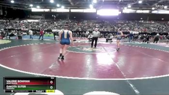 114 lbs Champ. Round 1 - Dakota Suter, Meridian vs Valerie Bowman, Bend Senior