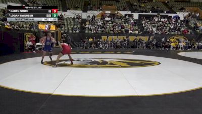 133 lbs Quarterfinal - Logan Swensen, South Dakota State vs Kaden Smith, Oklahoma