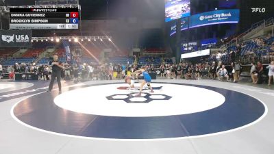 115 lbs Champ. Rd Of 64 - Danika Gutierrez, NV vs Brooklyn Simpson, KS