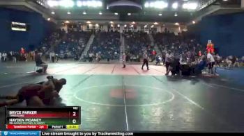 182 lbs Cons. Round 3 - Hayden Moaney, Delaware Military Academy vs Bryce Parker, Timberlane