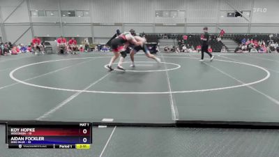 285 lbs Placement Matches (8 Team) - Koy Hopke, Wisconsin vs Aidan Fockler, Ohio Blue