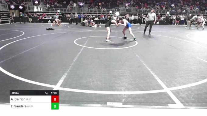 115 lbs Semifinal - Anthony Carrion, Mighty Lion Wrestling Club vs ...