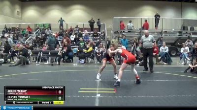 92 lbs Placement (4 Team) - Lucas Tindall, Brighton Black vs John McKay, Lowell WC Red