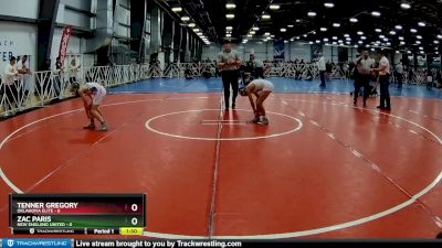 76 lbs Rd# 7- 10:45am Saturday Final Pool - Zac Paris, New England United vs Tenner Gregory, Oklahoma Elite