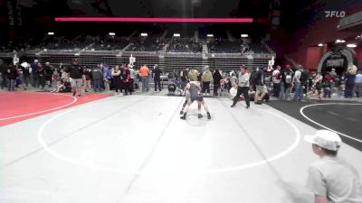 95 lbs Final - Brody Vonholtum, Black Fox Wrestling Academy vs Kaidis Paulson, Cody WC