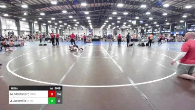 85 lbs Rr Rnd 2 - Mateo Montanaro, Mat Assassins White vs Jeremiah Jaramillo, SVRWC Black