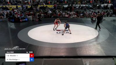 157 lbs Rnd Of 16 - Benjamin Weader, VA vs Kody Routledge, OK