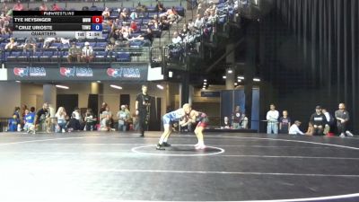 67 lbs Quarters - Tye Heysinger, Mustang Wrestling Club vs Cruz Urioste, Team Donahoe Wrestling Club