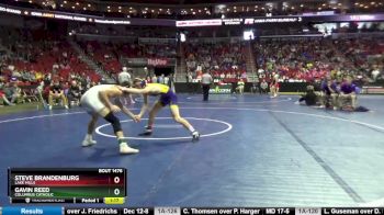 1A-132 lbs Cons. Round 4 - Steve Brandenburg, Lake Mills vs Gavin Reed, Columbus Catholic