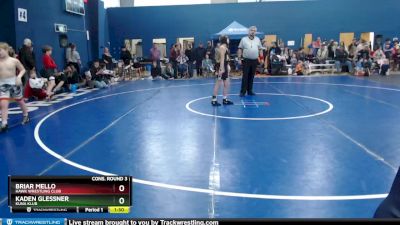 100 lbs Cons. Round 3 - Kaden Glessner, Kuna Klub vs Briar Mello, Hawk Wrestling Club