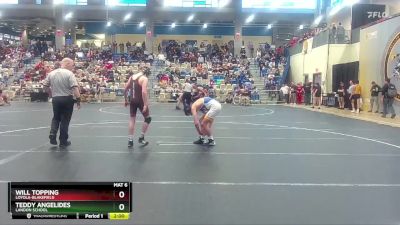 120 lbs Champ. Round 1 - Teddy Angelides, Landon School vs Will Topping, Loyola-Blakefield