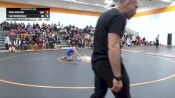 85 lbs Quarterfinal - Kai McDonald, Sebolt Wrestling Academy vs Esai Koethe, Big Game Wrestling Club
