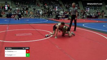 92 lbs Semifinal - Kelson Dobbins, Broken Arrow Wrestling Club vs Preston Gudgel, Broken Arrow Wrestling Club