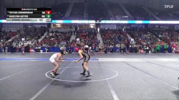 85 lbs Champ. Round 1 - Taylee Zimmerman, Maize vs RaeLynn Geyer, Hays Wrestling Club