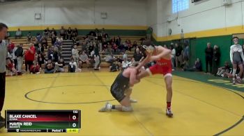 132 lbs Cons. Round 6 - Blake Cancel, ELYRIA vs Maven Reid, BUCKEYE