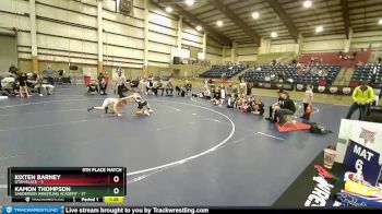 100 lbs Placement (16 Team) - Kamon Thompson, Sanderson Wrestling Academy vs Kixten Barney, Utah Black