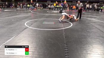 78 lbs Quarterfinal - Kenza Hawkins, Ringgold vs Nadia Croteau, Richland