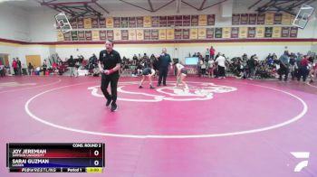 124 lbs Cons. Round 2 - Sarai Guzman, Lassen vs Joy Jeremiah, Simpson University