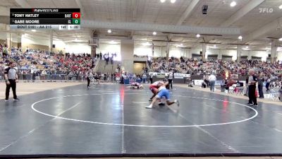 AA 215 lbs Quarterfinal - Gabe Moore, Cleveland High School vs Tony Hatley, Bartlett High School