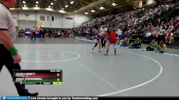 132 lbs Semis & 1st Wrestleback (8 Team) - Jacob Corbett, Cambridge vs Josiah Koenigsberg, Burwell