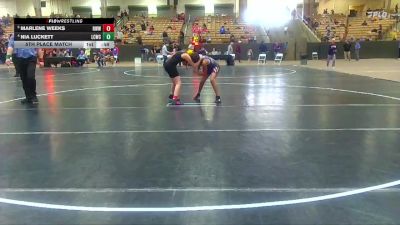 91 lbs 5th Place Match - Marlene Weeks, Riverdale Warrior WC vs Nia Luckett, Lawrence Co Wrestling Club