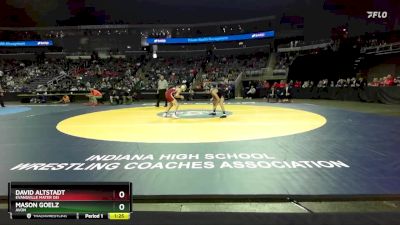 106 lbs Quarterfinal - David Altstadt, Evansville Mater Dei vs Mason Goelz, Avon