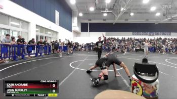 126 lbs Cons. Round 3 - Cash Andrade, CVBJJ vs John Burkley, Santiago H.S.