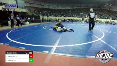 Quarterfinal - Charlie Combs, Ponca City Wildcat Wrestling vs Sutton Zielny, Shelton Wrestling Academy