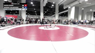 57 lbs Champ. Round 2 - Takoda Boger, Sanderson Wrestling Academy vs Anthony Colantuono, Princeton Wrestling Club