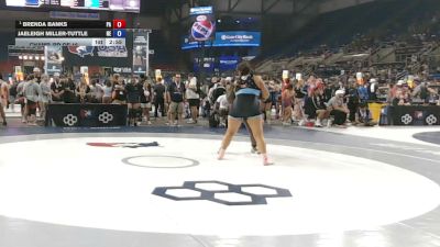 235 lbs Champ. Rd Of 16 - Brenda Banks, Pennsylvania vs JaeLeigh Miller-Tuttle, Nebraska