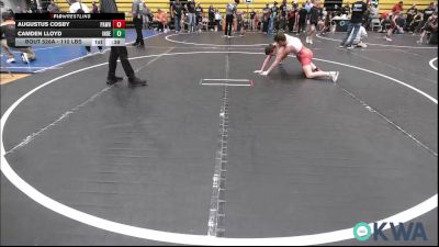 110 lbs Consi Of 8 #2 - Augustus Cosby, Pawhuska Elks Takedown vs Camden Lloyd, Independent