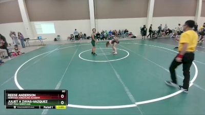 110 lbs Round 5 - Reese Anderson, Nebraska Wrestling Academy vs Juliet A Zayas-Vazquez, Fort Polk Wrestling