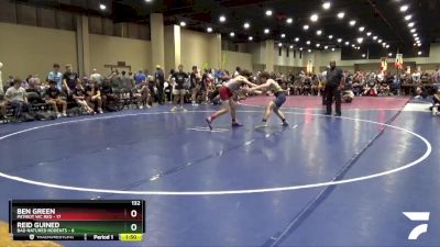 132 lbs Round 1 (32 Team) - Ben Green, Patriot WC Red vs Reid Guined, Bad Natured Rodents