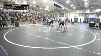 165 lbs Cons. Round 4 - Phillip Cabral, La Mirada vs Seth Blevins, South Torrance